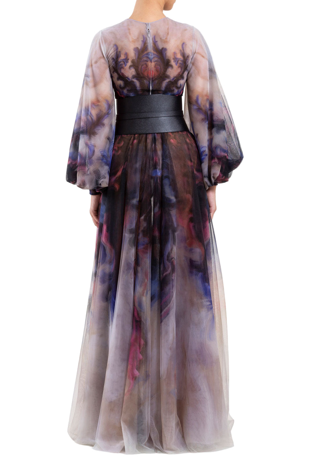 TULLE PRINTED DRESS