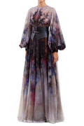 TULLE PRINTED DRESS