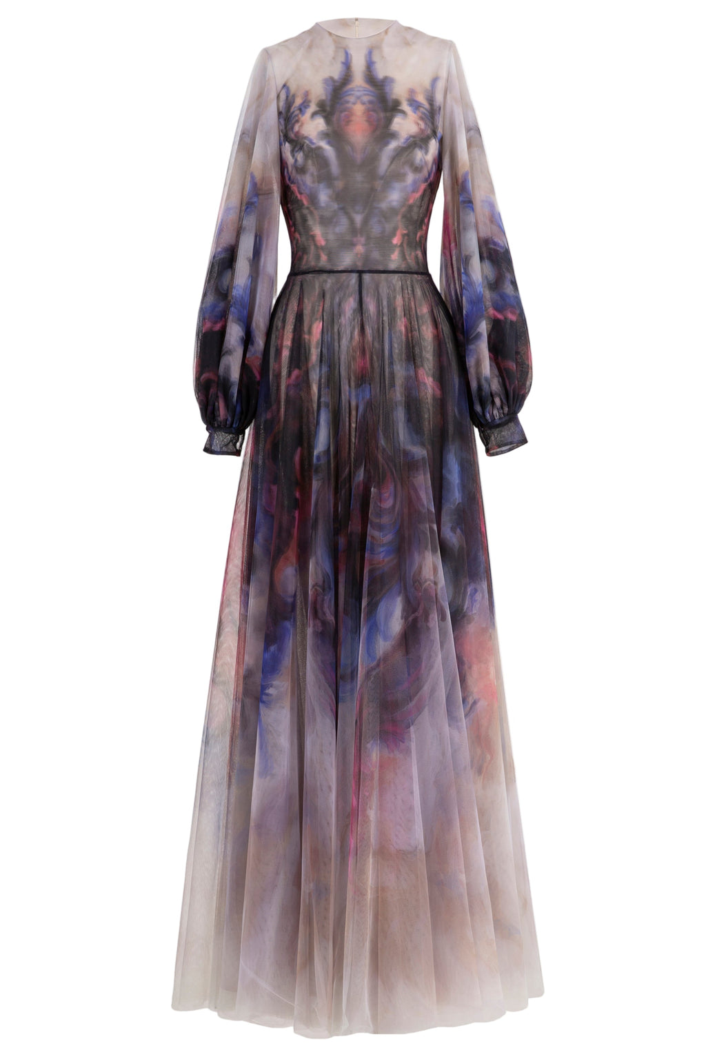TULLE PRINTED DRESS