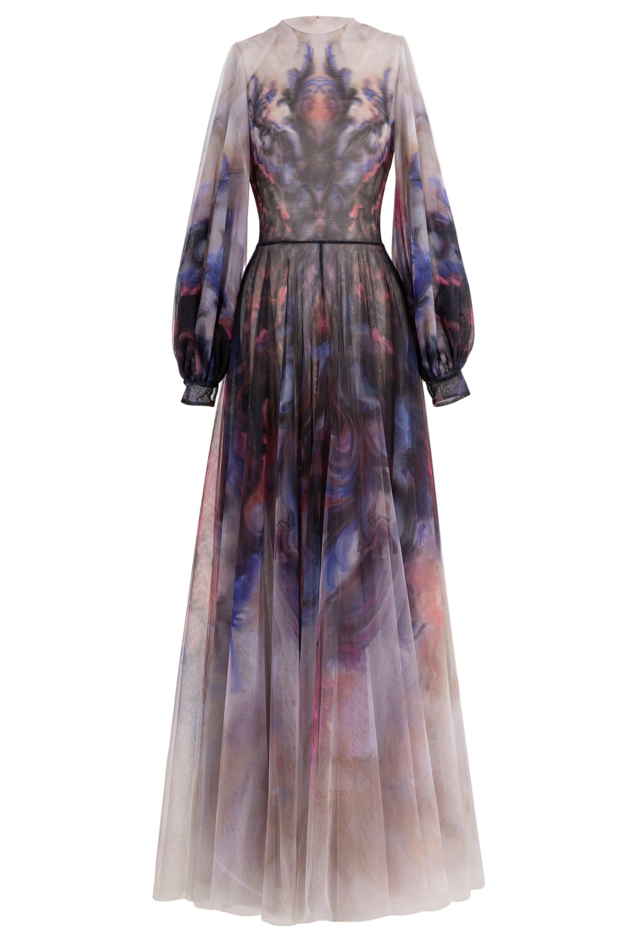 TULLE PRINTED DRESS