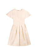 BROCADE FLARED KNEE LENGTH DRESS