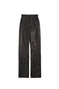 SEQUIN STRAIGHT FIT PANTS