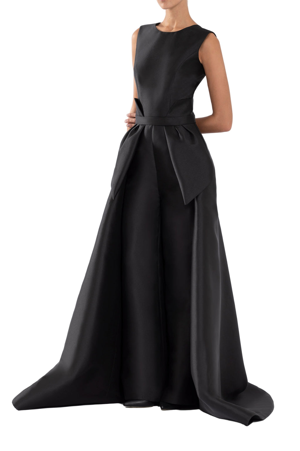 MIKADO CLASSIC JUMPSUIT WITH DETACHABLE OVERSKIRT