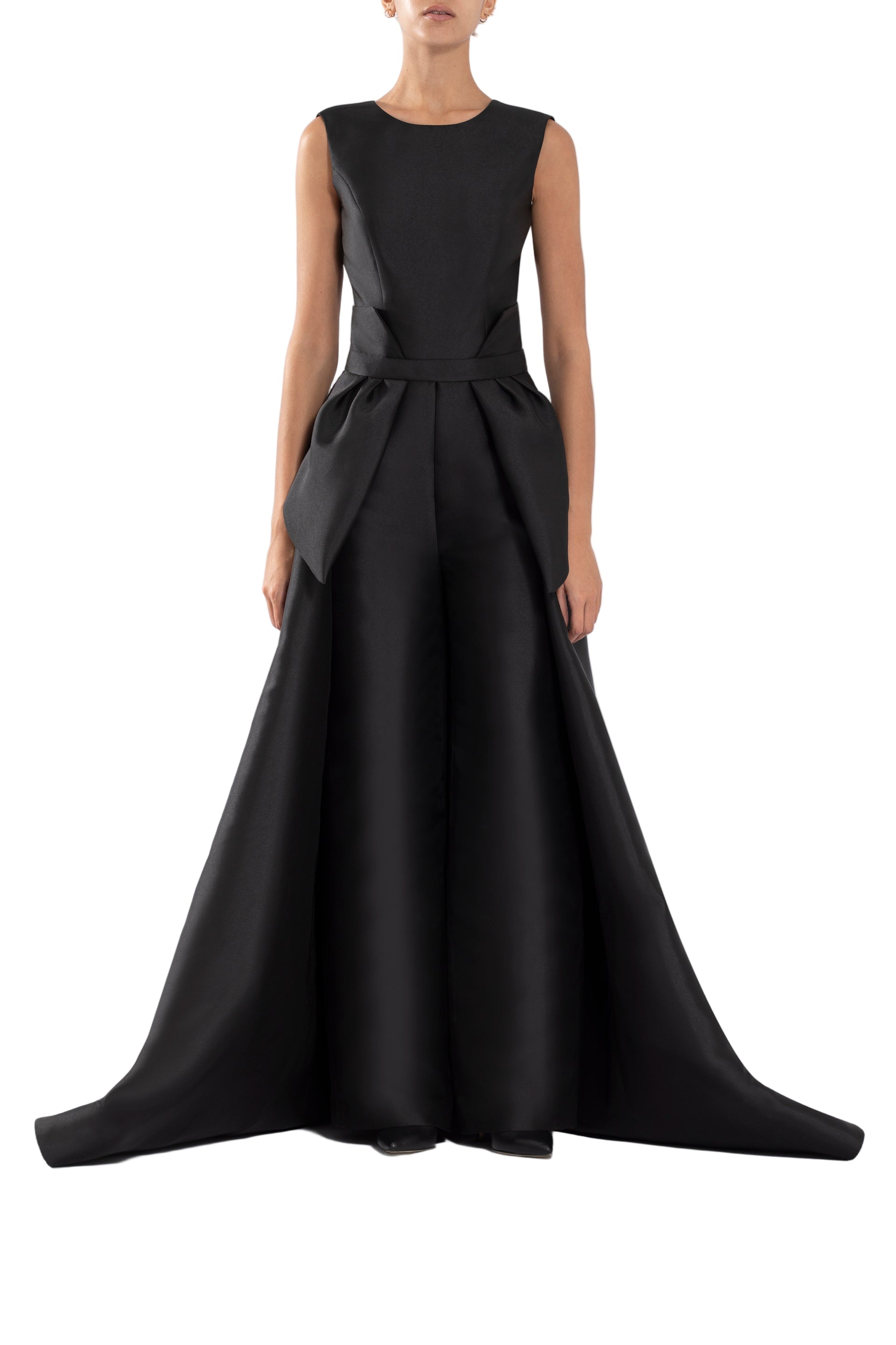 MIKADO CLASSIC JUMPSUIT WITH DETACHABLE OVERSKIRT