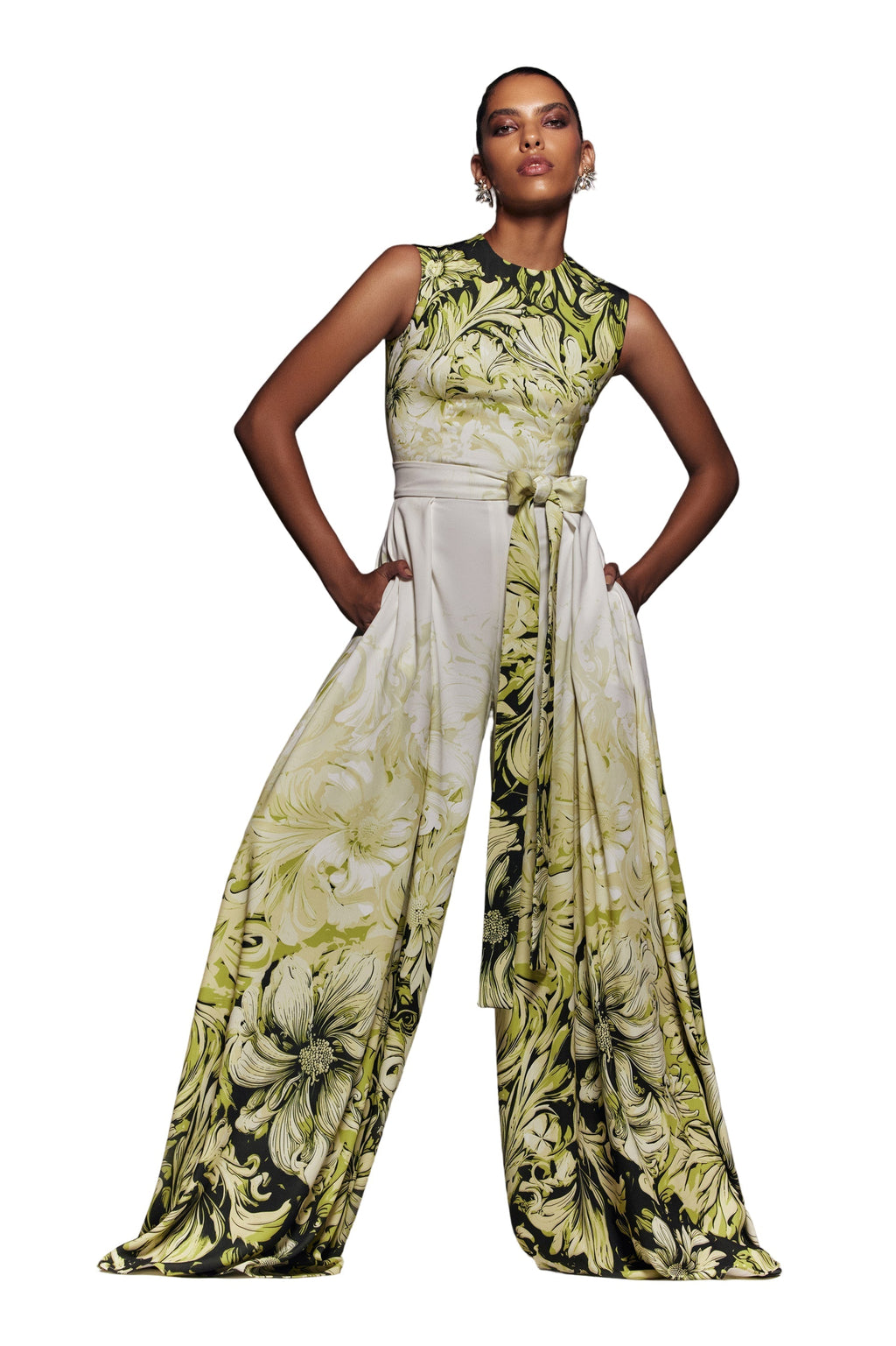 CREPE PRINTED JUMPSUIT
