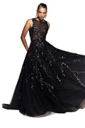 TULLE DRESS WITH BEADING