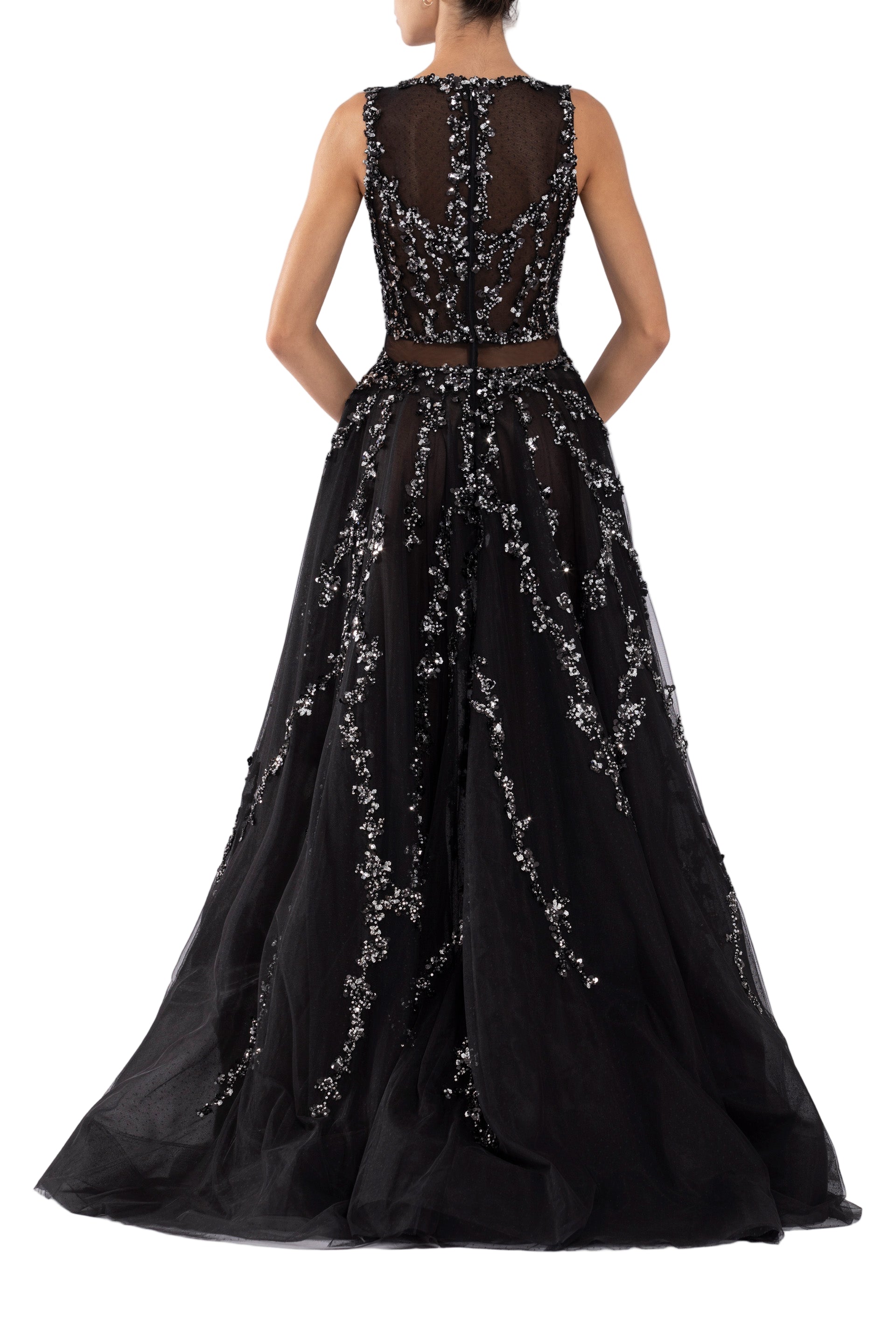 TULLE DRESS WITH BEADING