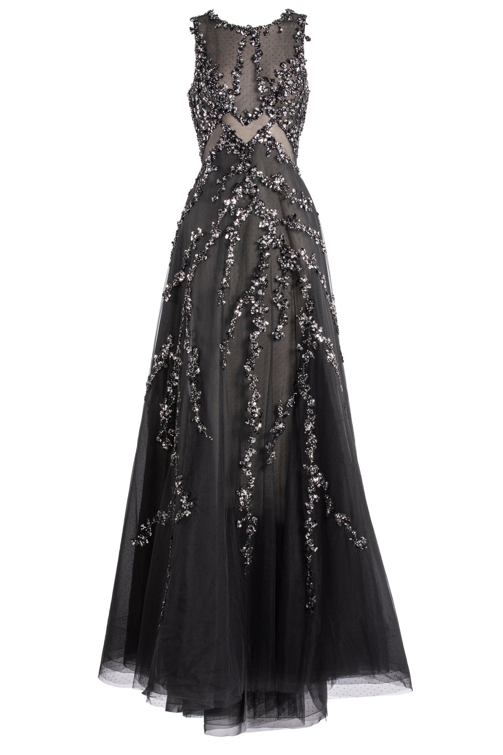 TULLE DRESS WITH BEADING