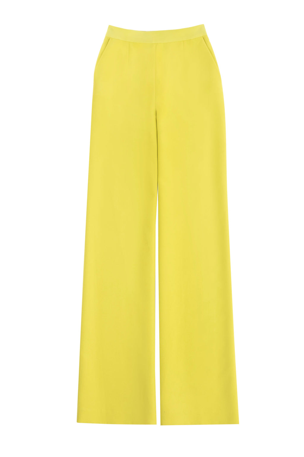 Crepe straight fit, classic pants
