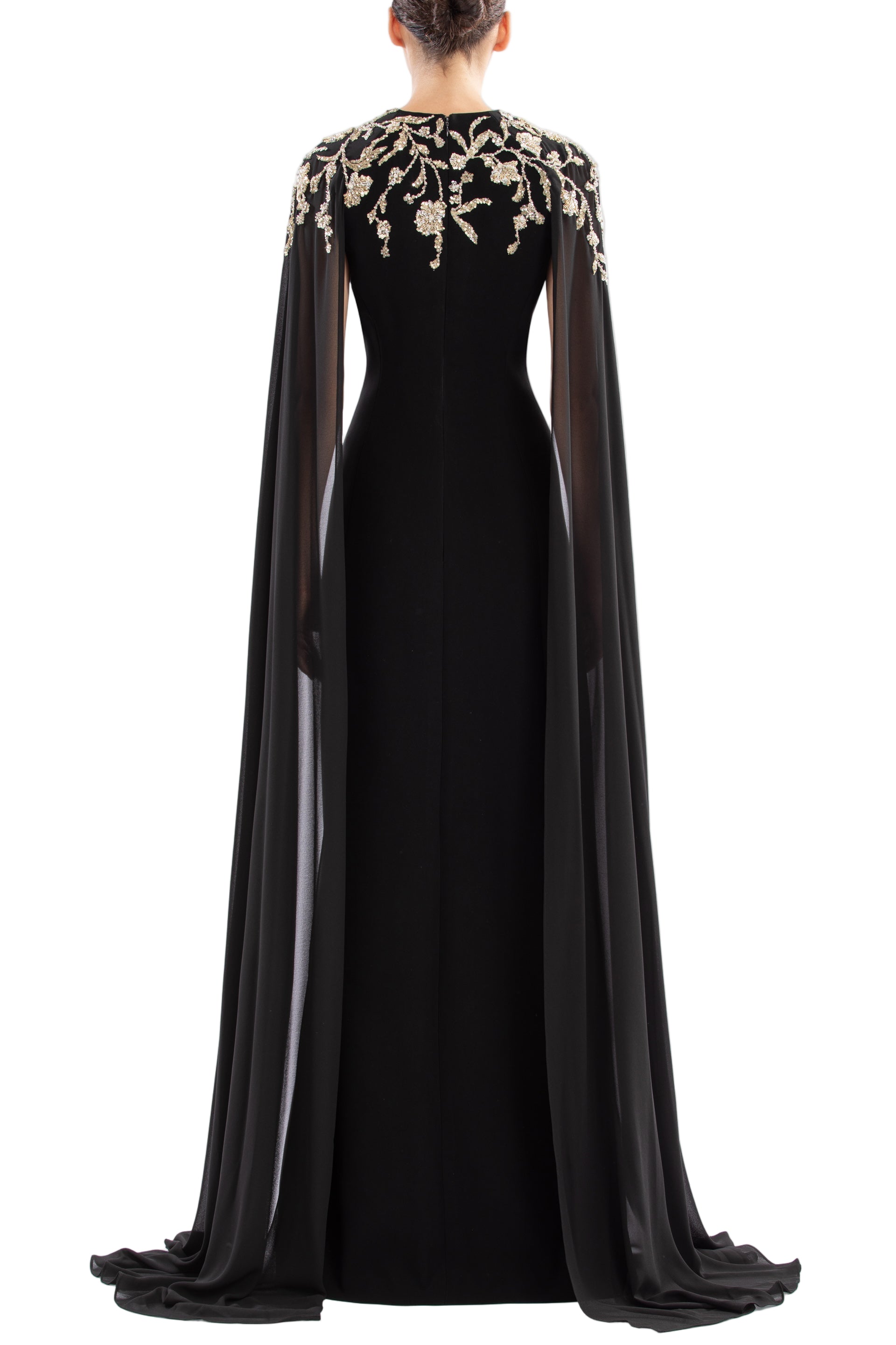 EMBELLISHED CREPE KAFTAN