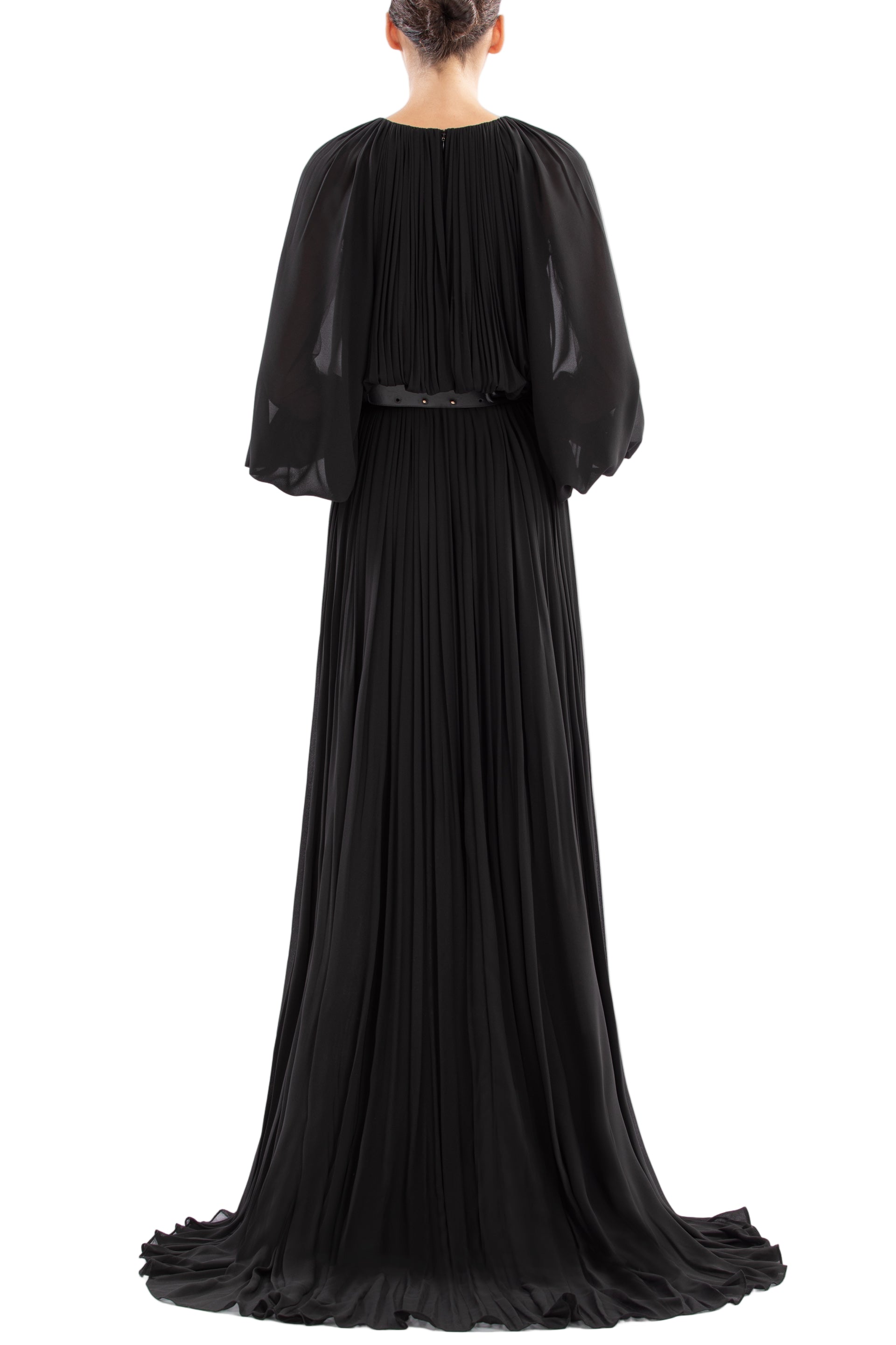 PLEATED LONG DRESS