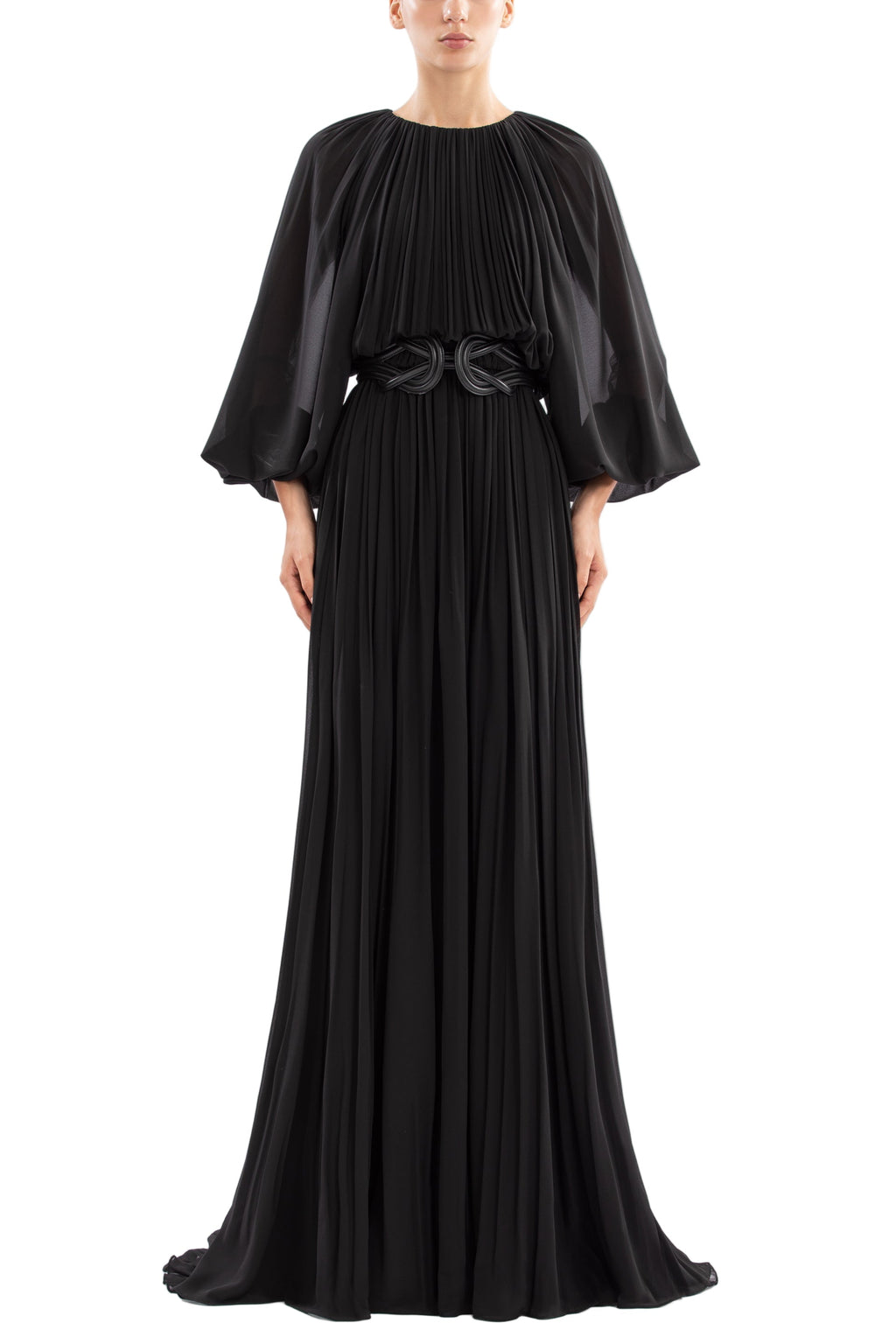 PLEATED LONG DRESS