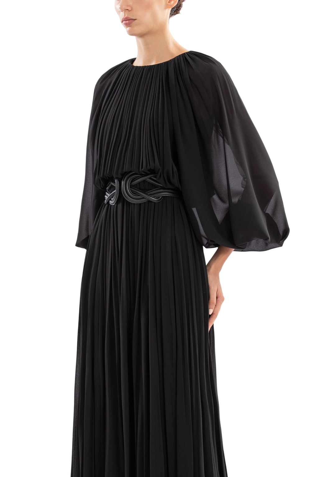 PLEATED LONG DRESS