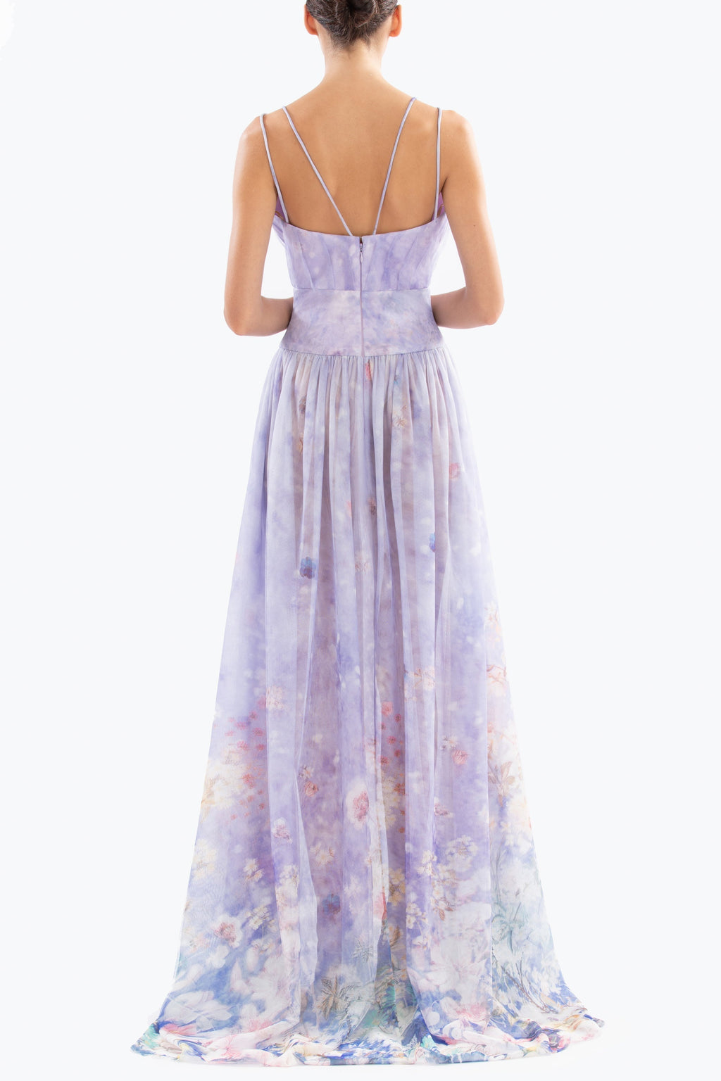 Floral printed long dress