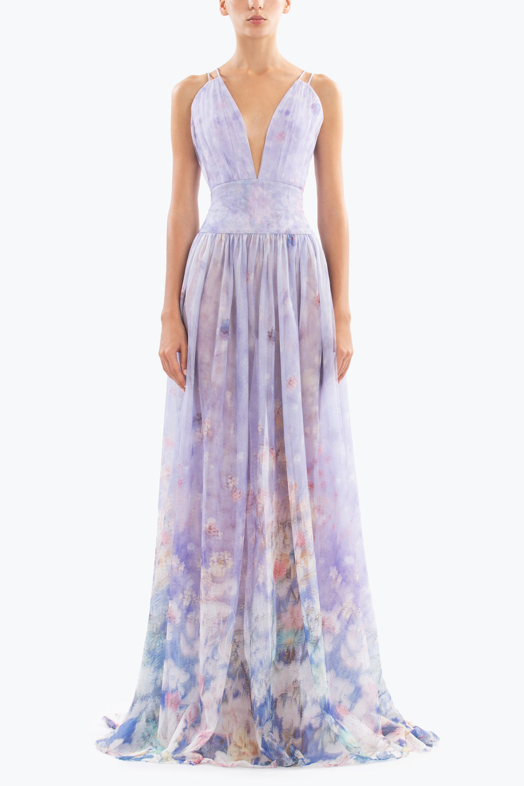 Floral printed long dress