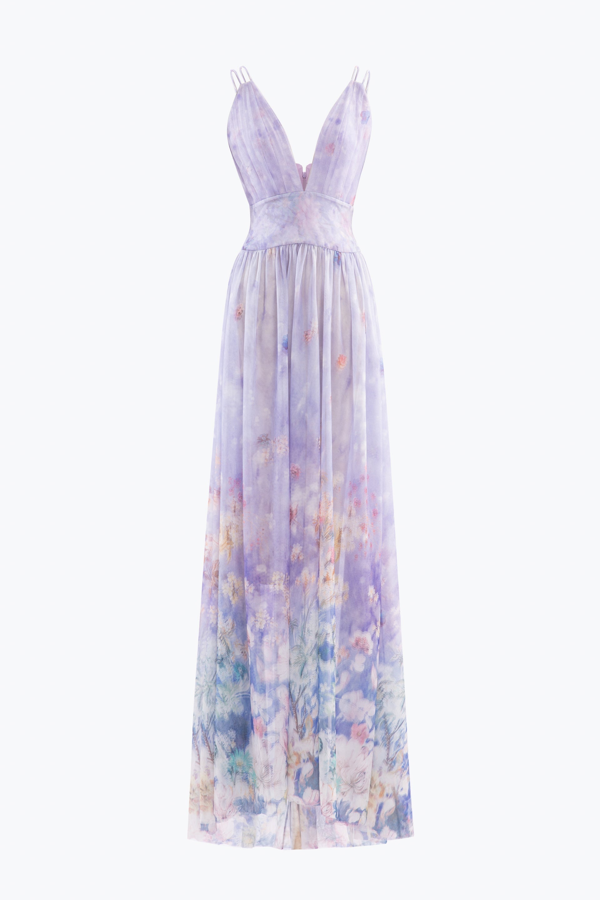 Floral printed long dress
