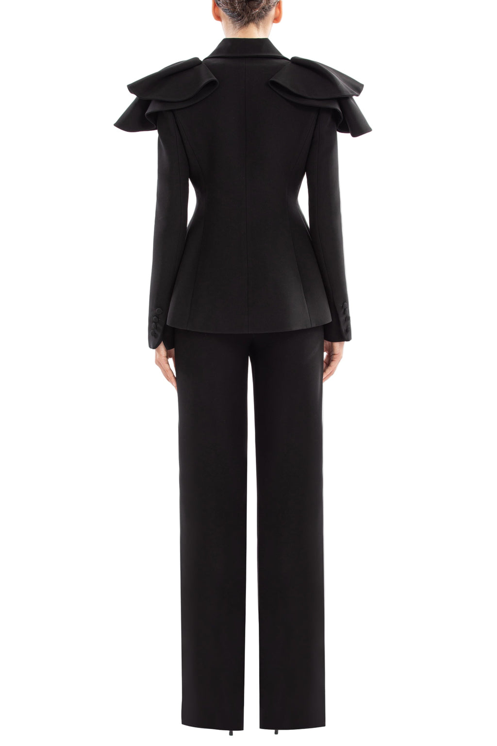 RUFFLED TAILORED JACKET