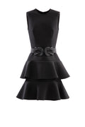 MIDI RUFFLED DRESS
