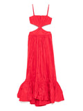 TAFFETA MIDI DRESS