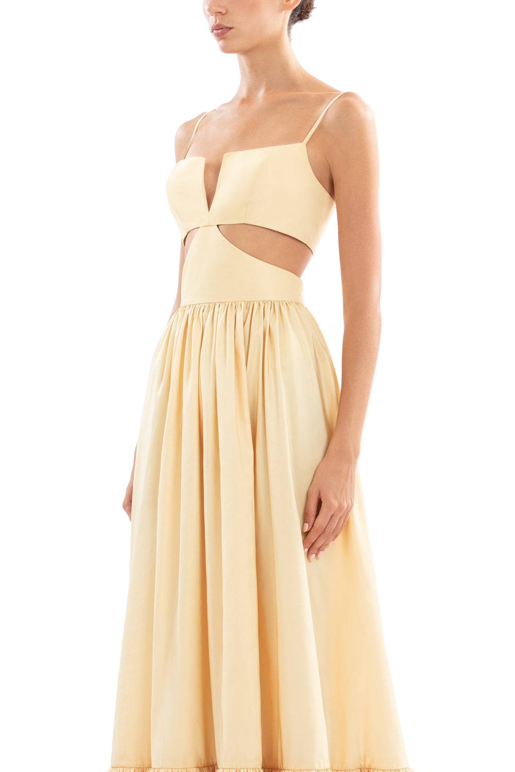 TAFFETA MIDI DRESS