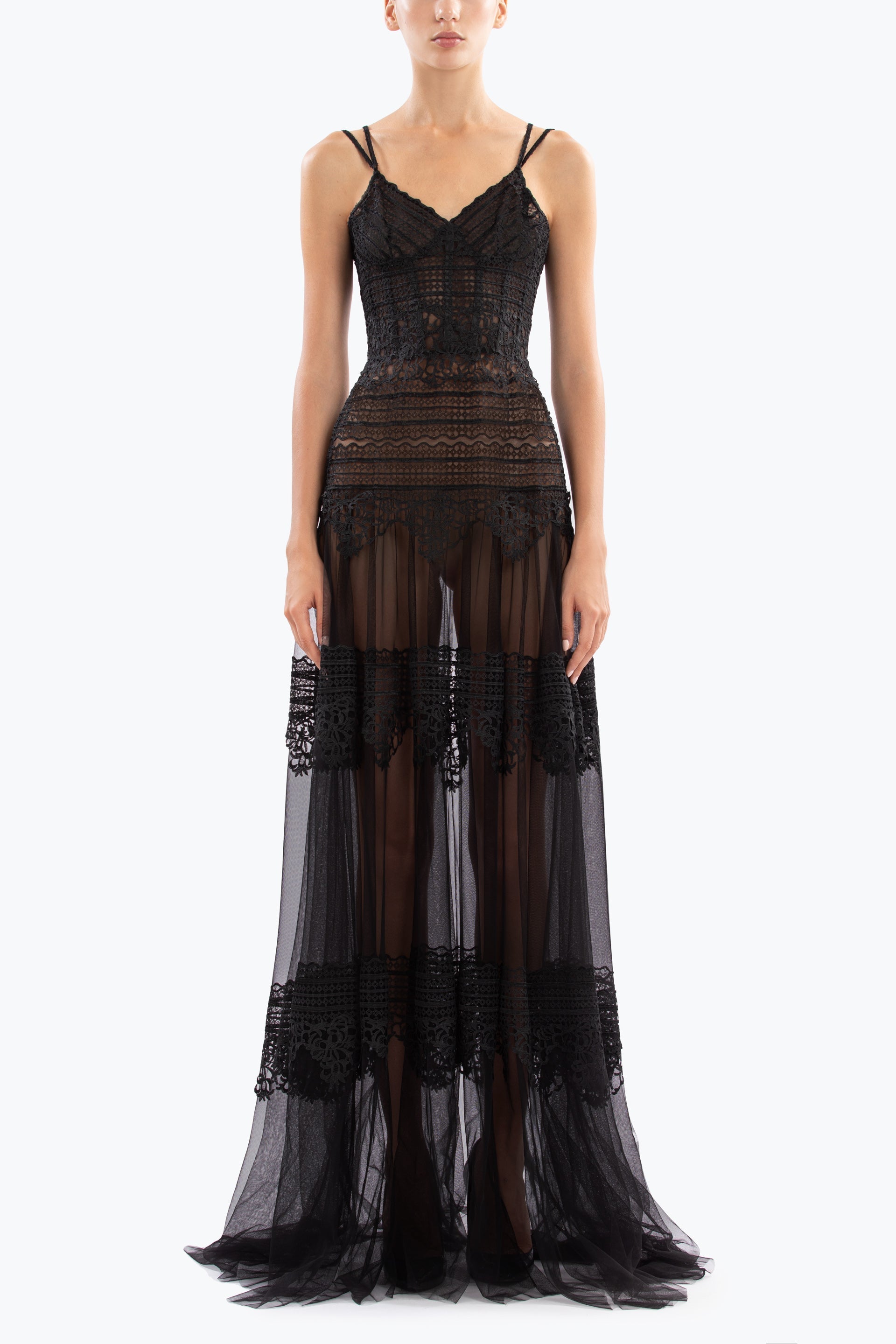 Lace long dress
