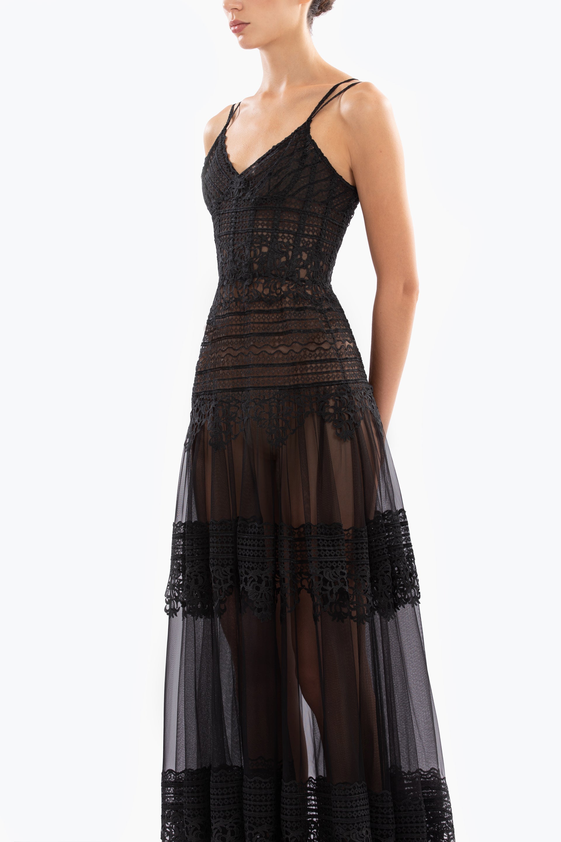 Lace long dress