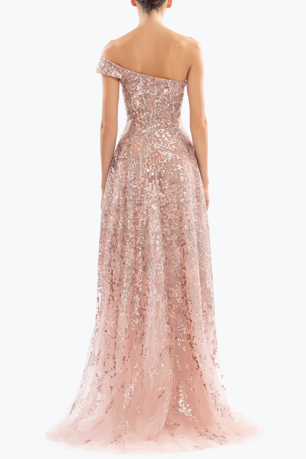 OFF-SHOULDER LONG EMBROIDERED DRESS