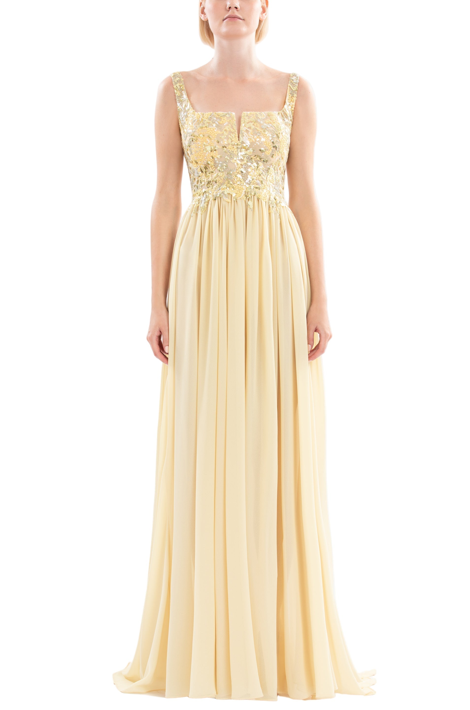 EMBELLISHED LONG DRESS