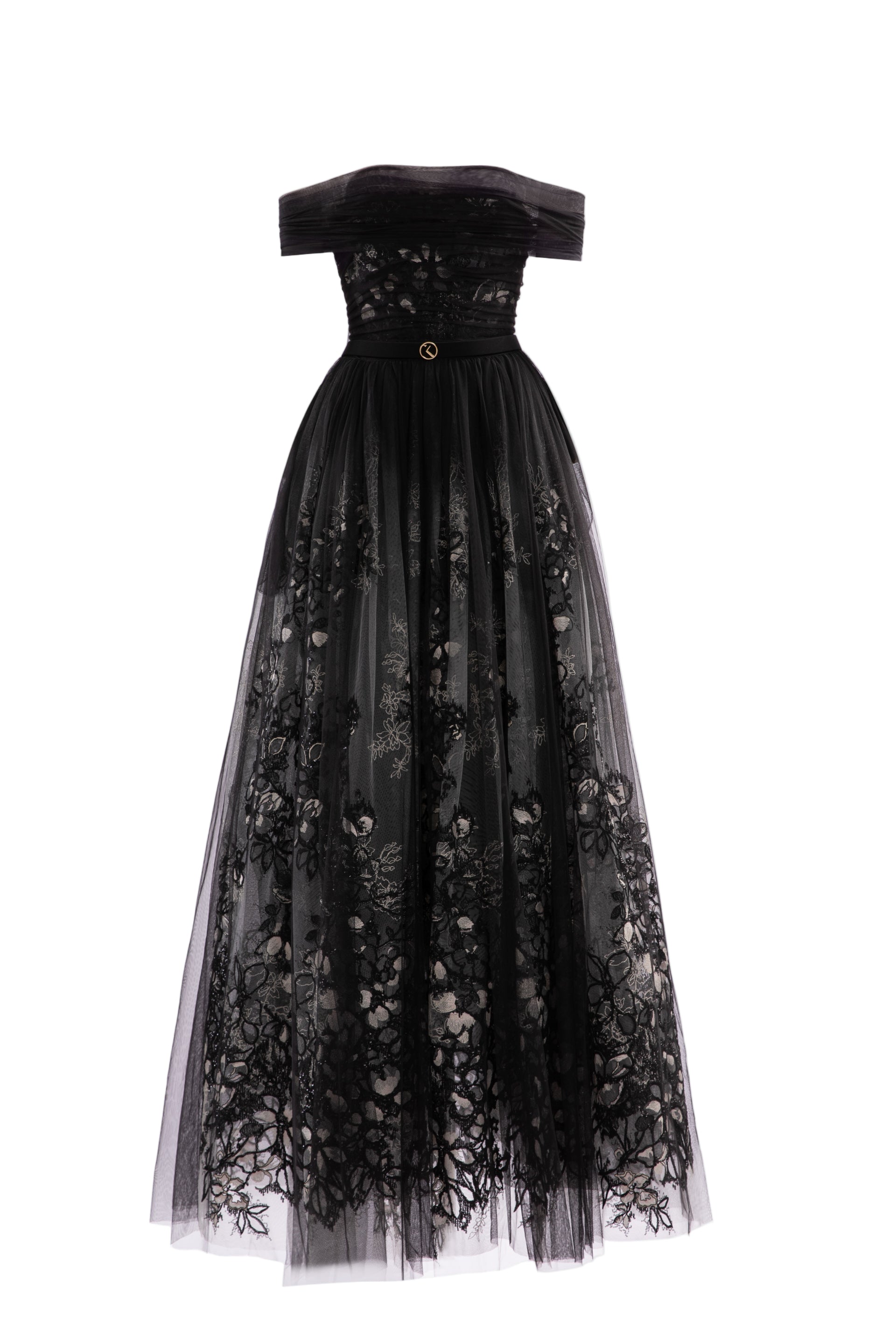 TULLE GATHERED DRESS