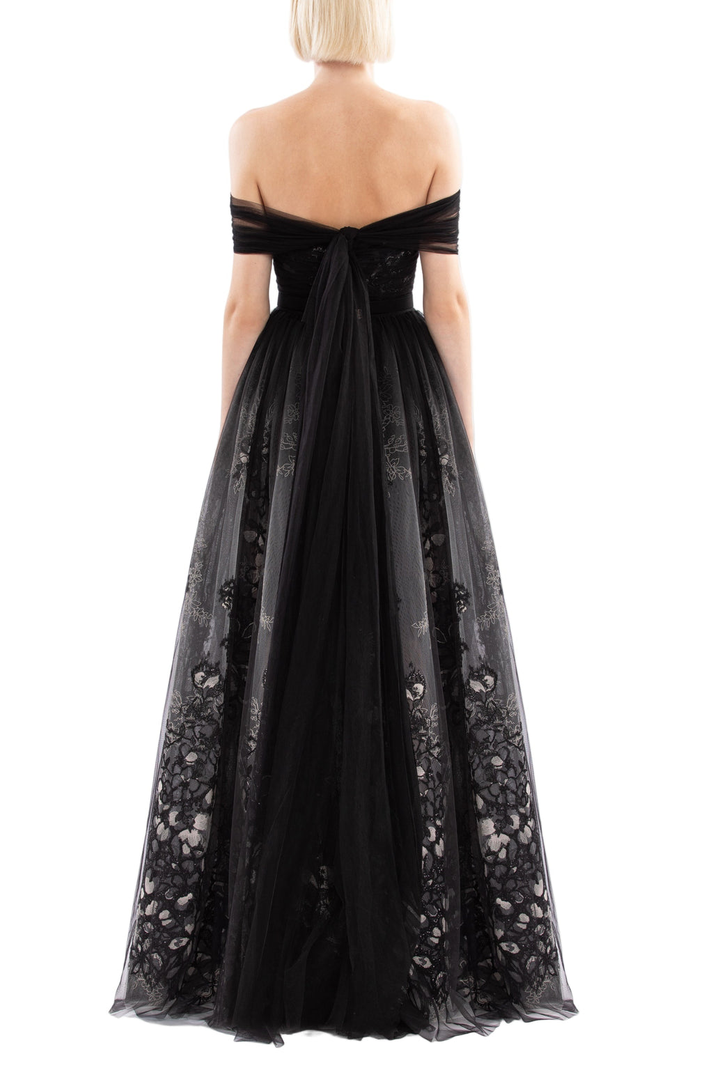 TULLE GATHERED DRESS