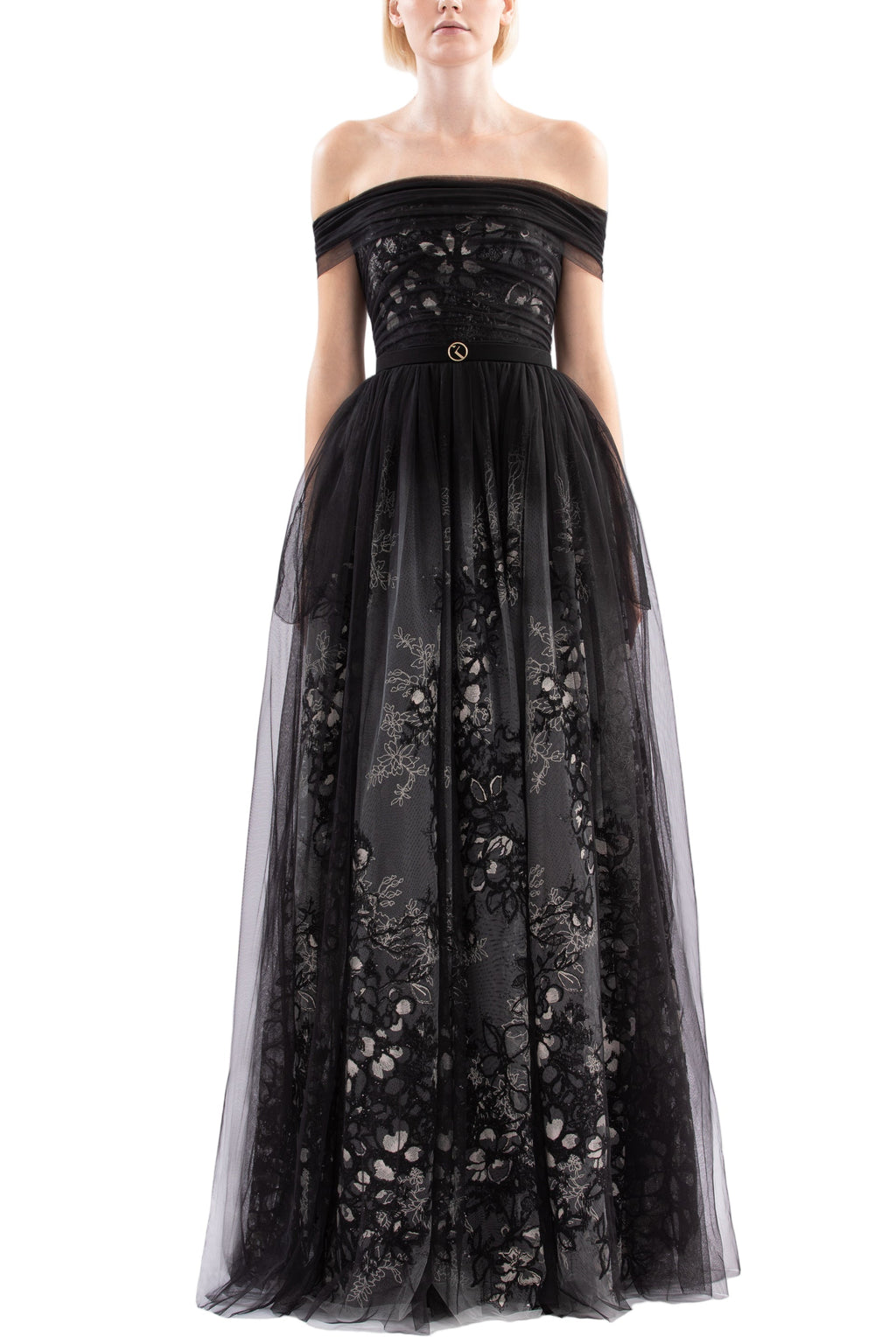 TULLE GATHERED DRESS