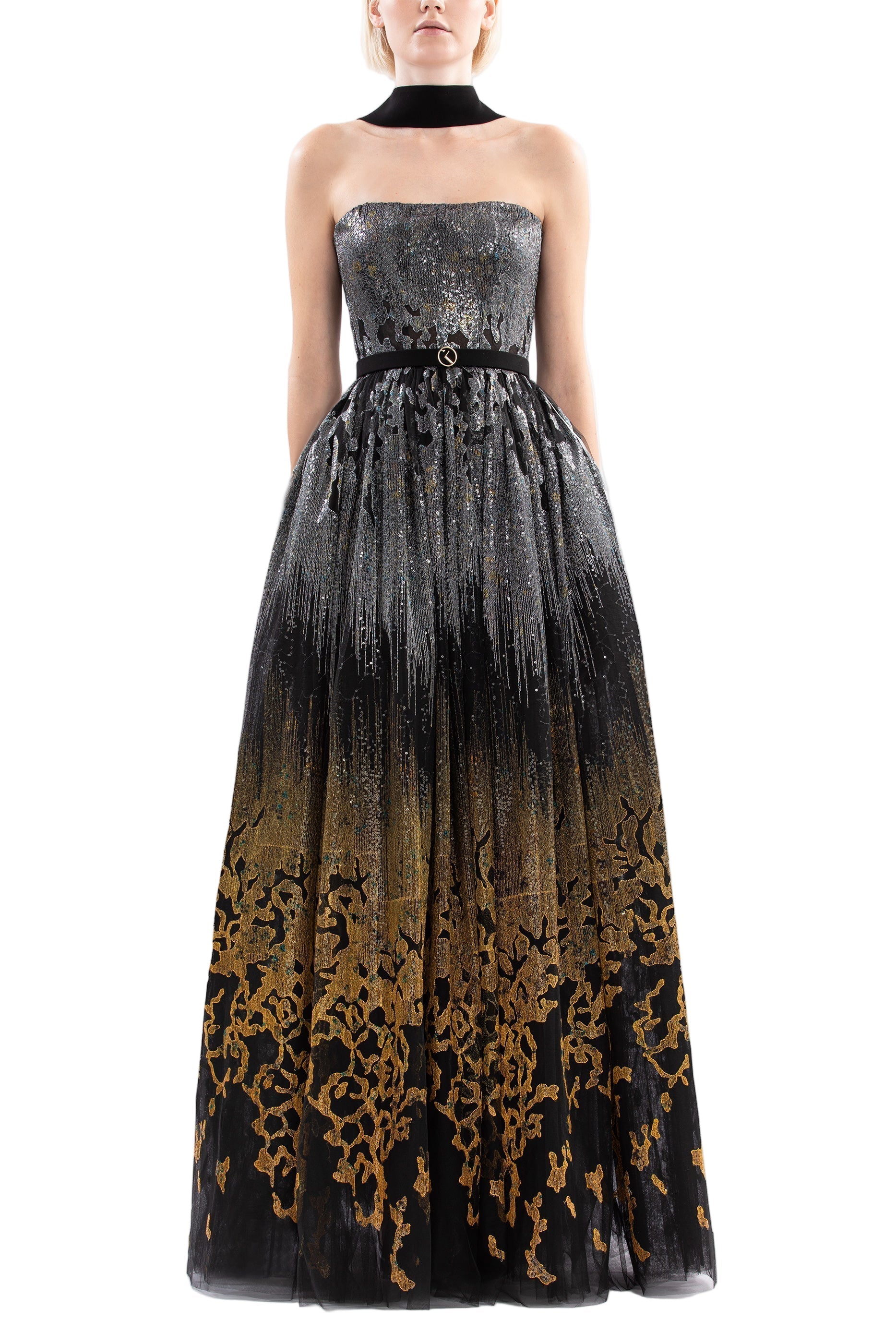 LONG EMBELLISHED GOWN