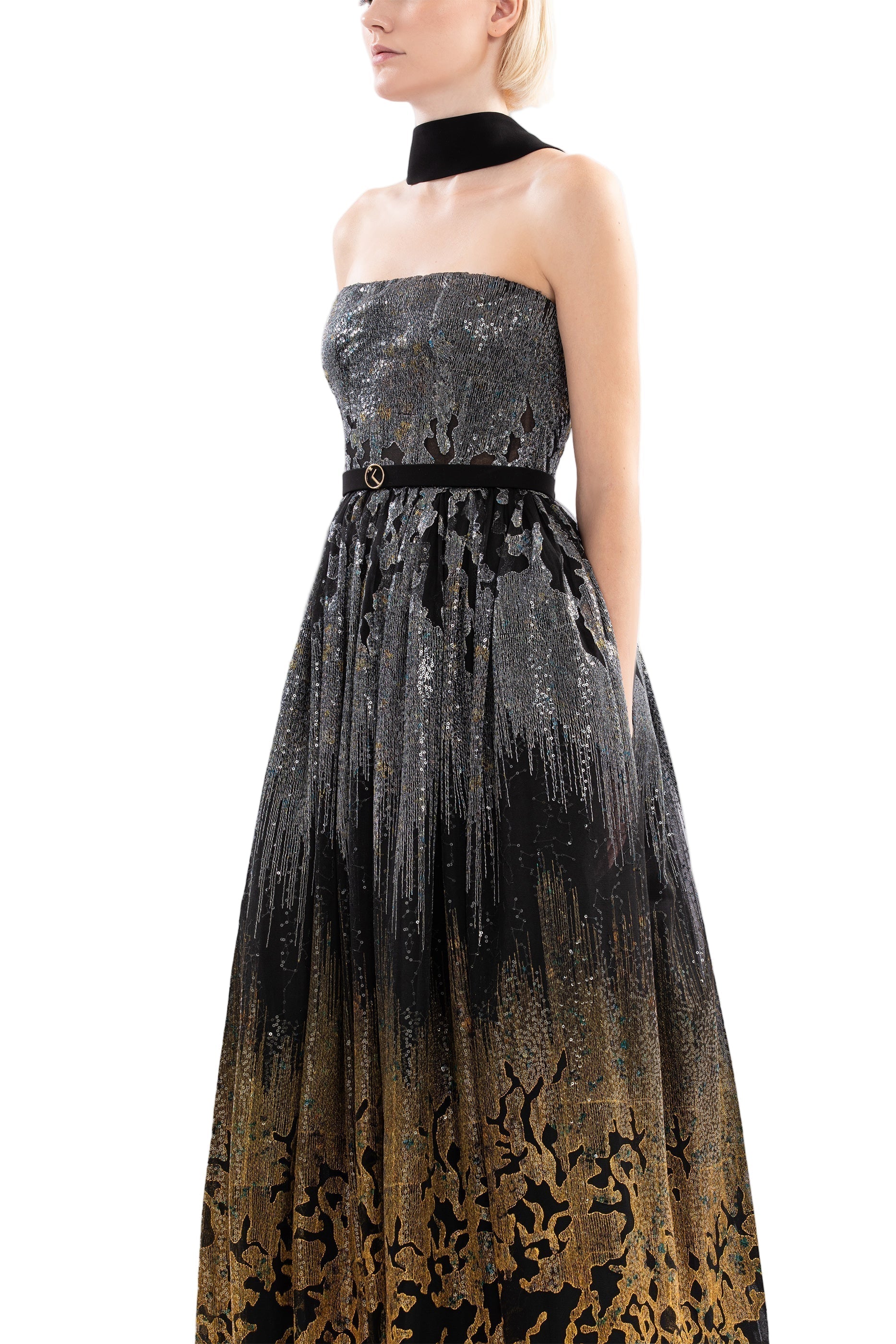 LONG EMBELLISHED GOWN
