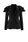RUFFLED TAILORED JACKET