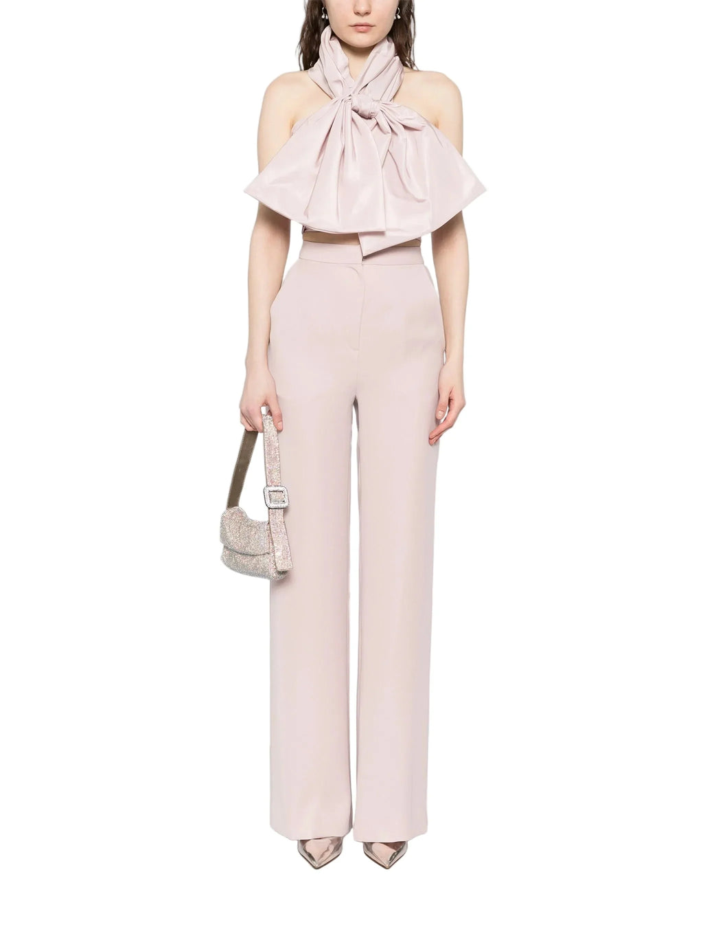 STRAPLESS DRAPED BOW SET