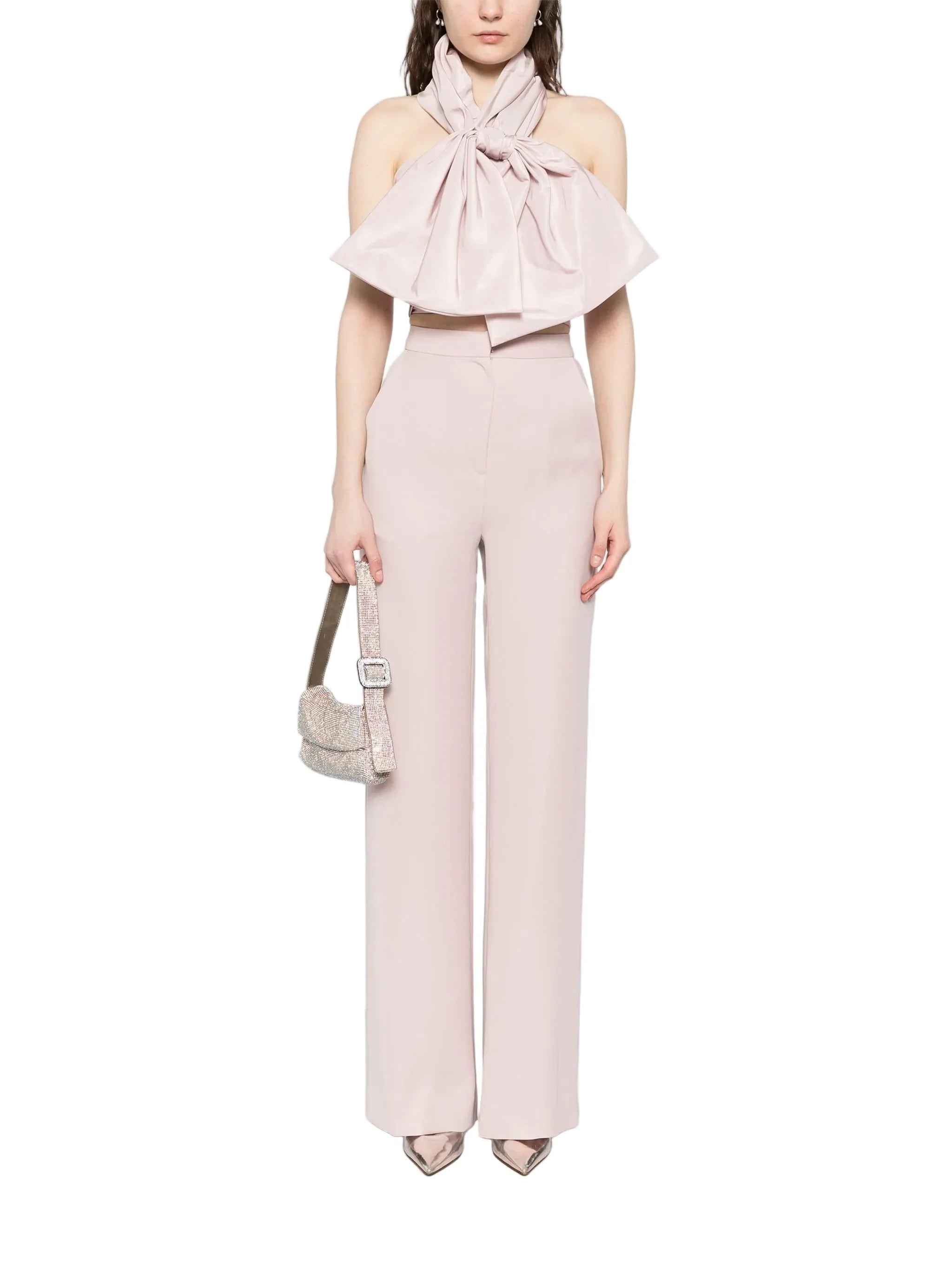 STRAPLESS DRAPED BOW SET
