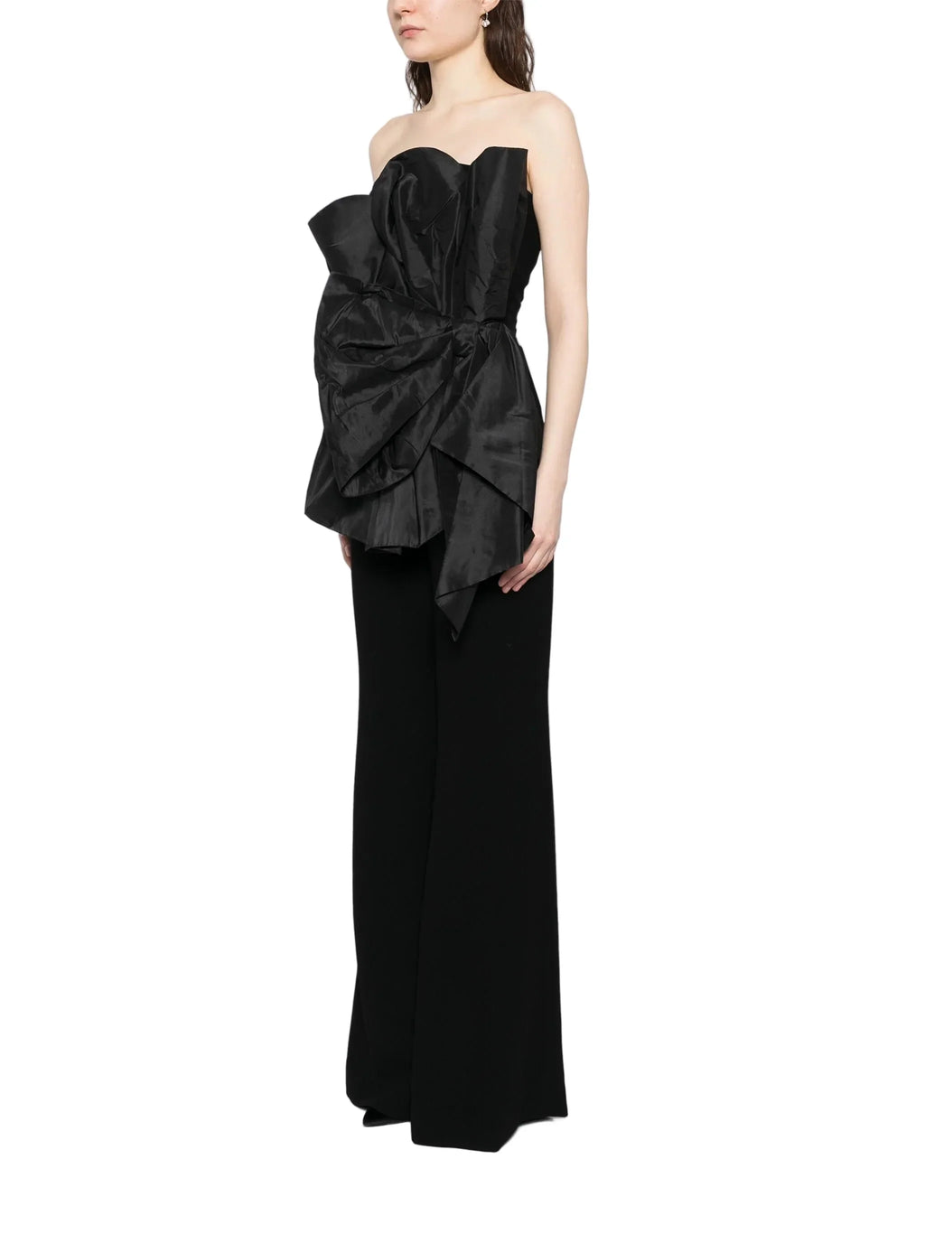 VOLUMINOUS DRAPED MOULAGE JUMPSUIT