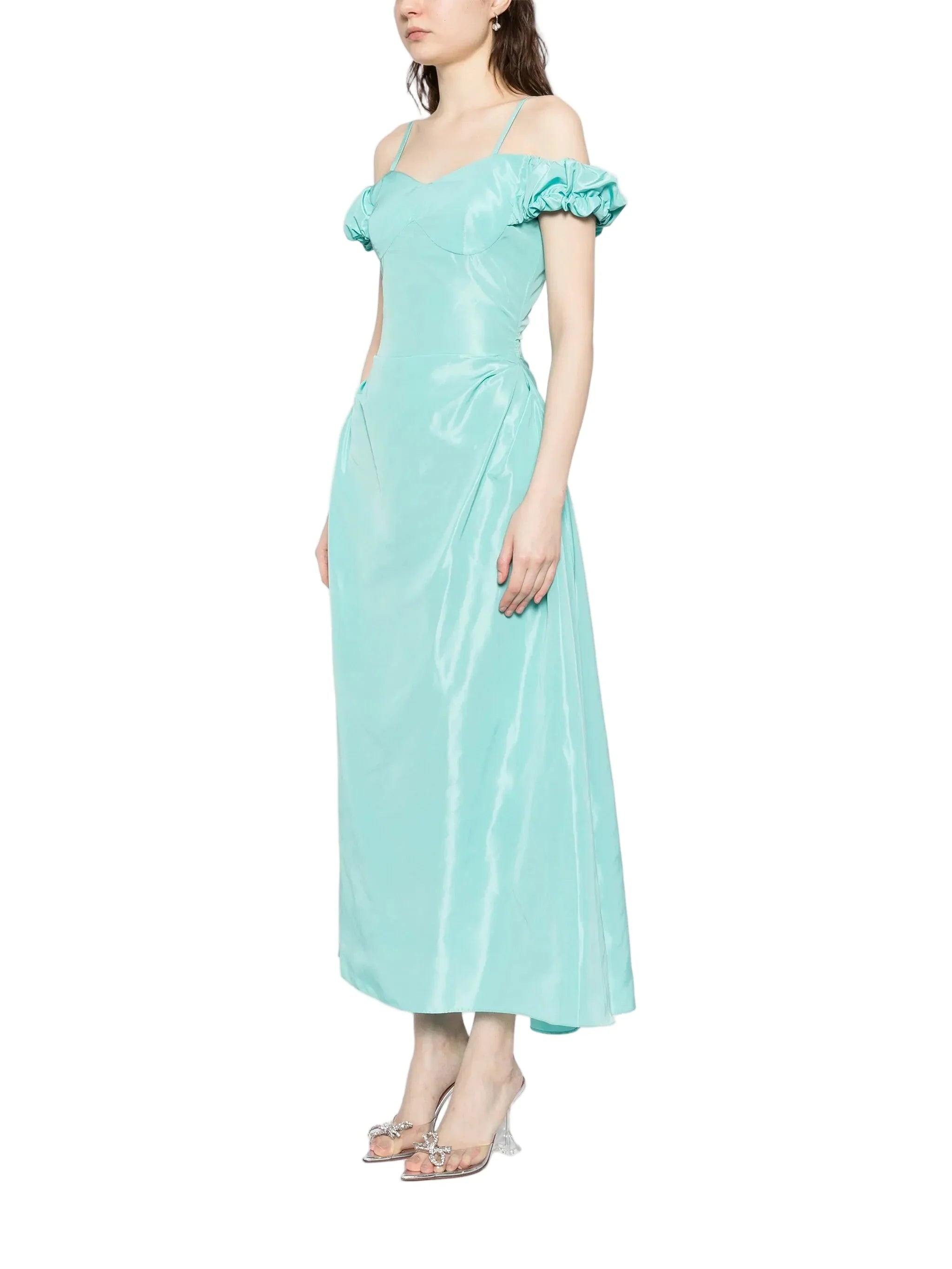 MIDI TAFFETA DRESS