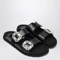 Mule Slidy Viv'' in pelle