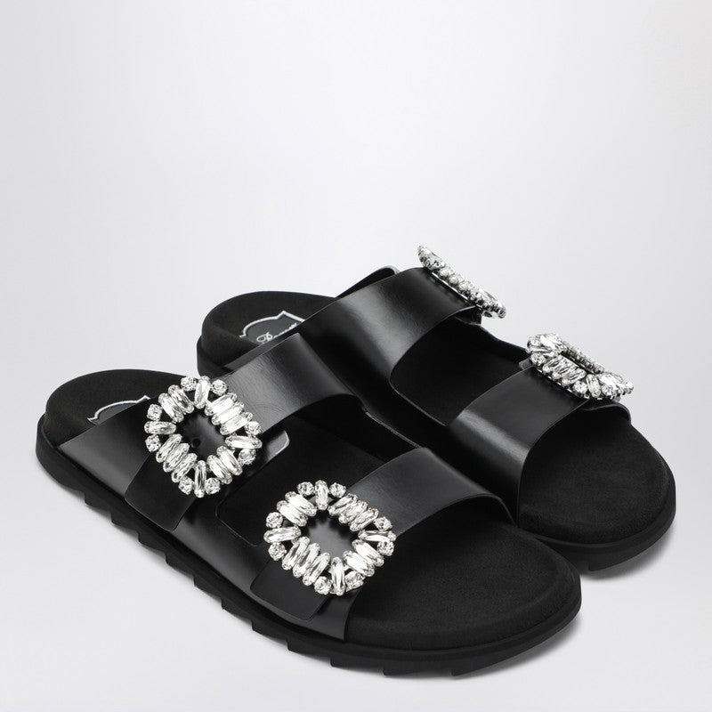 Mule Slidy Viv'' in pelle