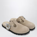 Slidy Viv Mules in suede beige