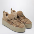 Brown Viv'' Up suede sneaker