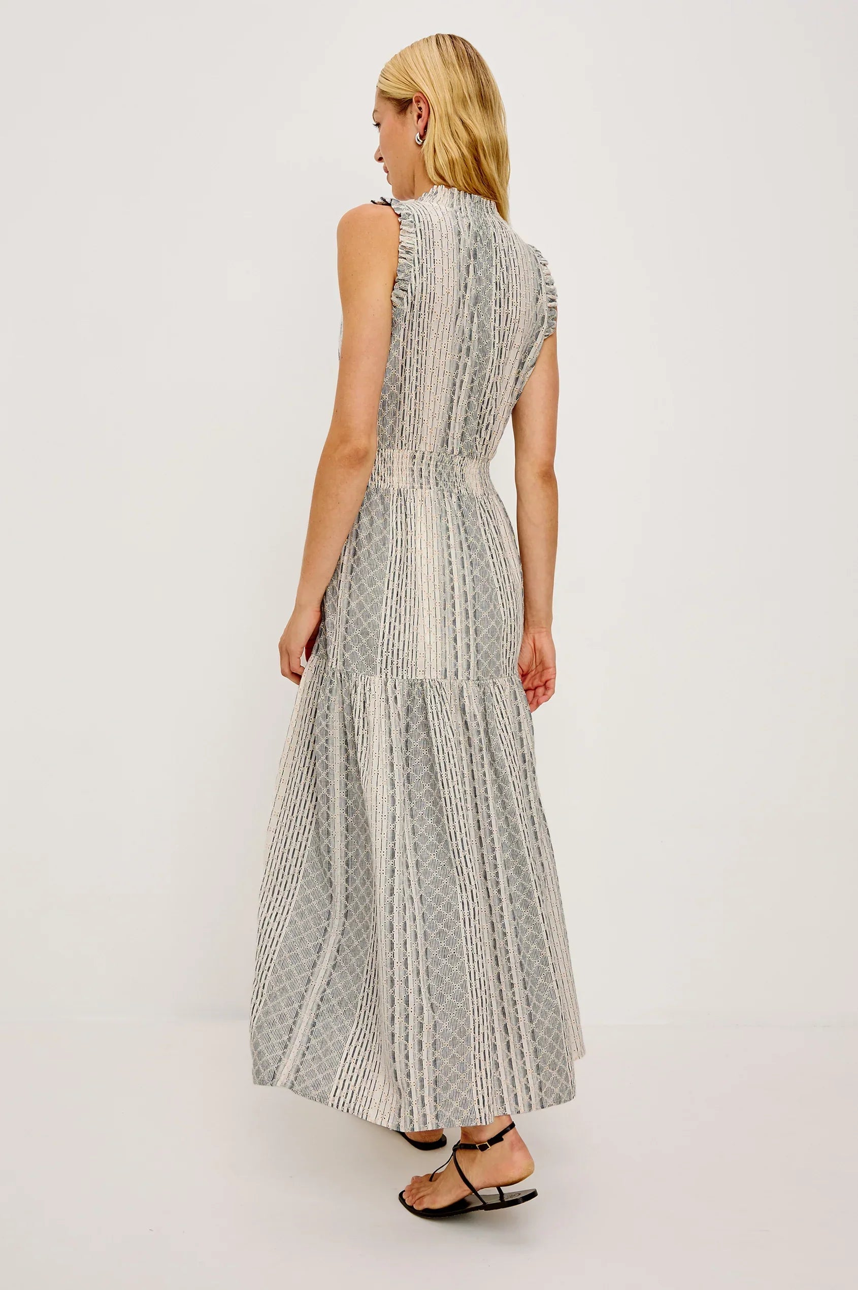 Rails Alessi Striped Eyelet Dress
