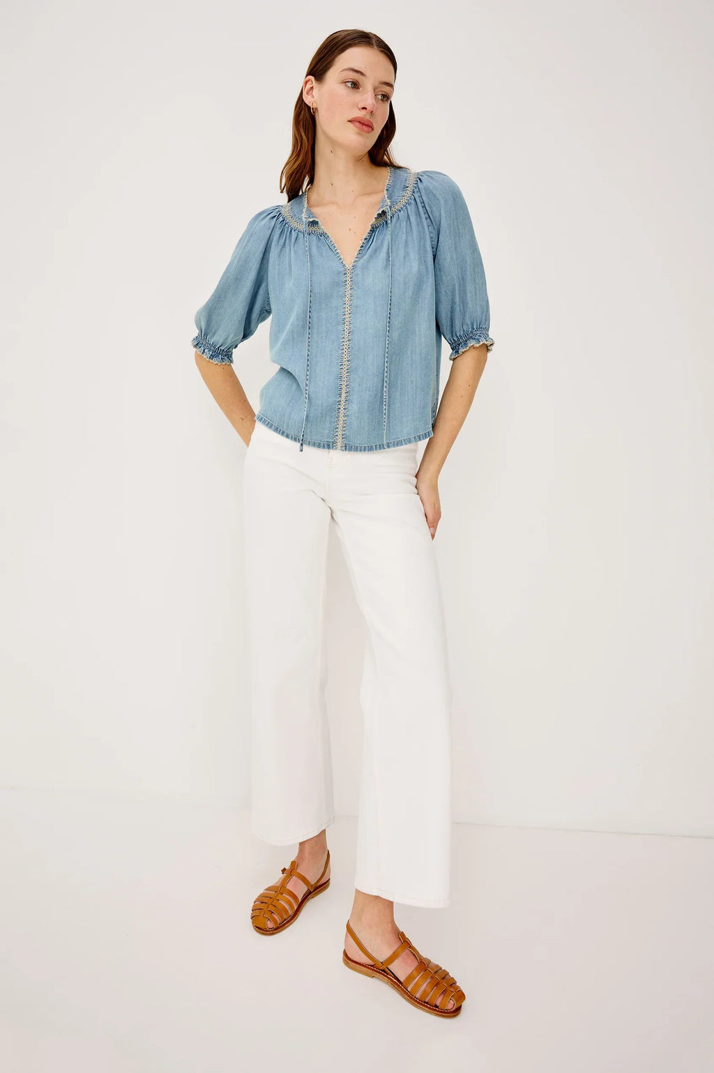 Rails Belina Tops in Washed Blue