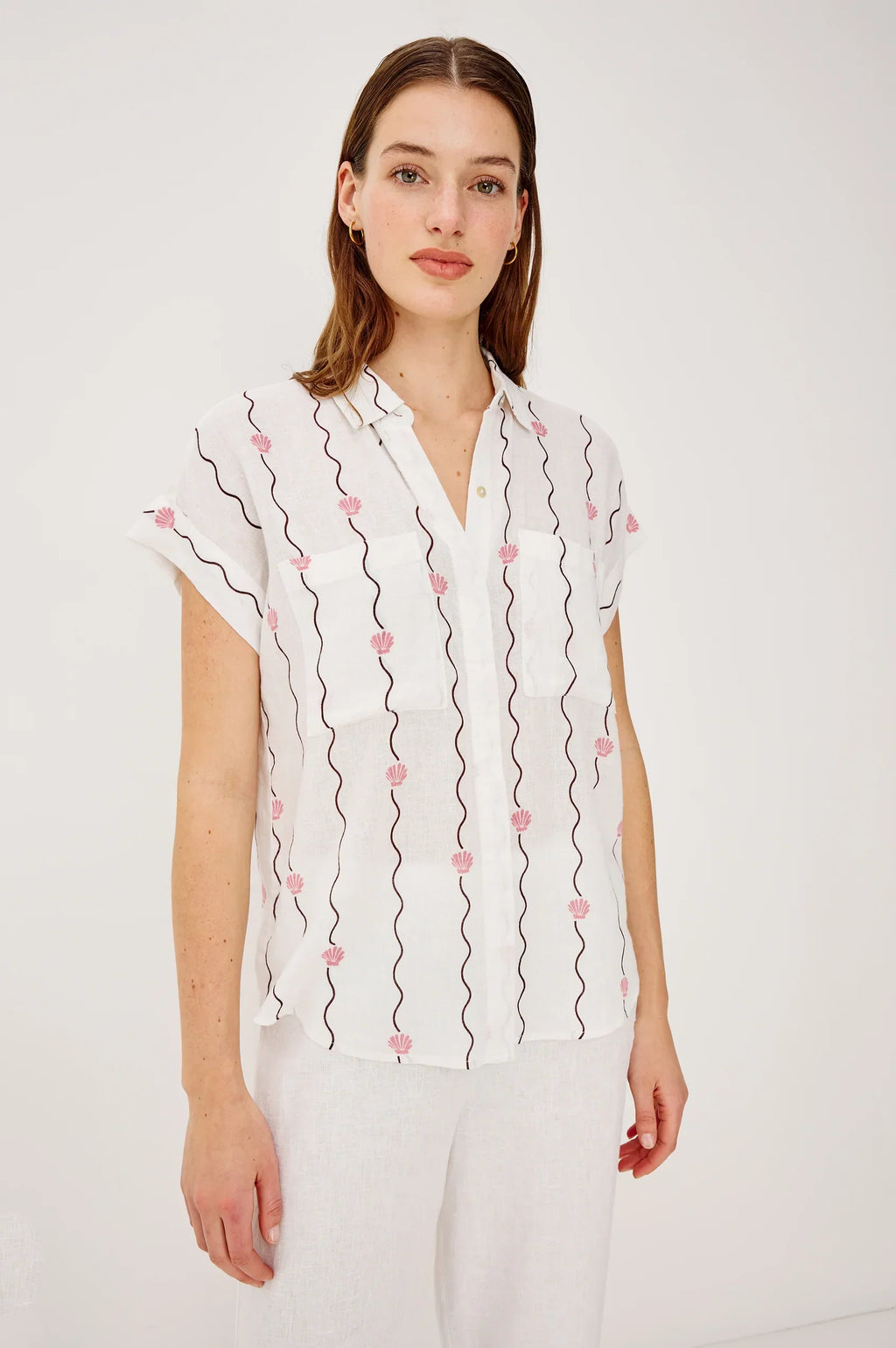 Rails Cito Top in Striped Seashells