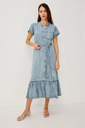 Rails Kahlo Dress in Faded Indigo