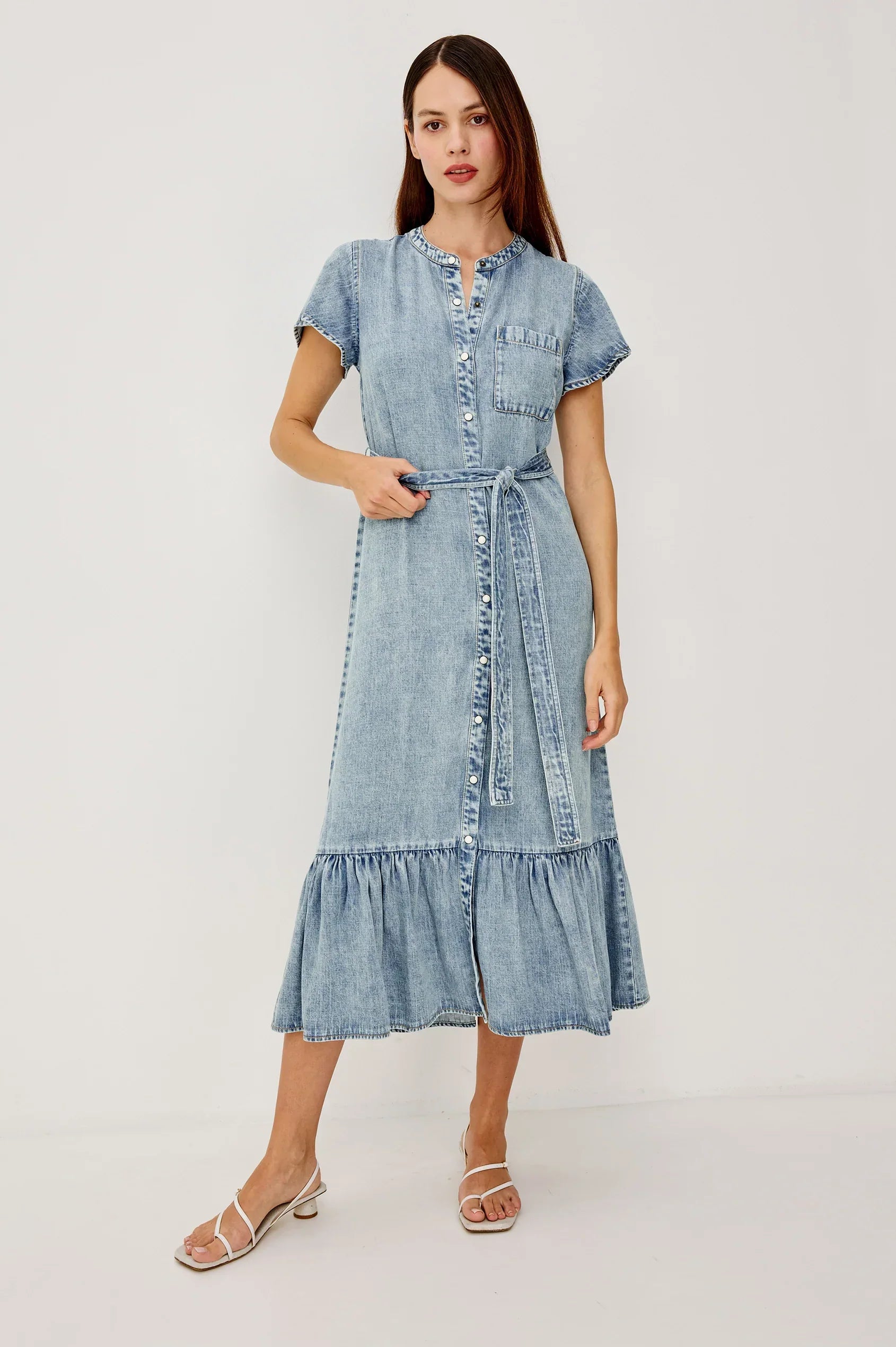 Rails Kahlo Dress in Faded Indigo