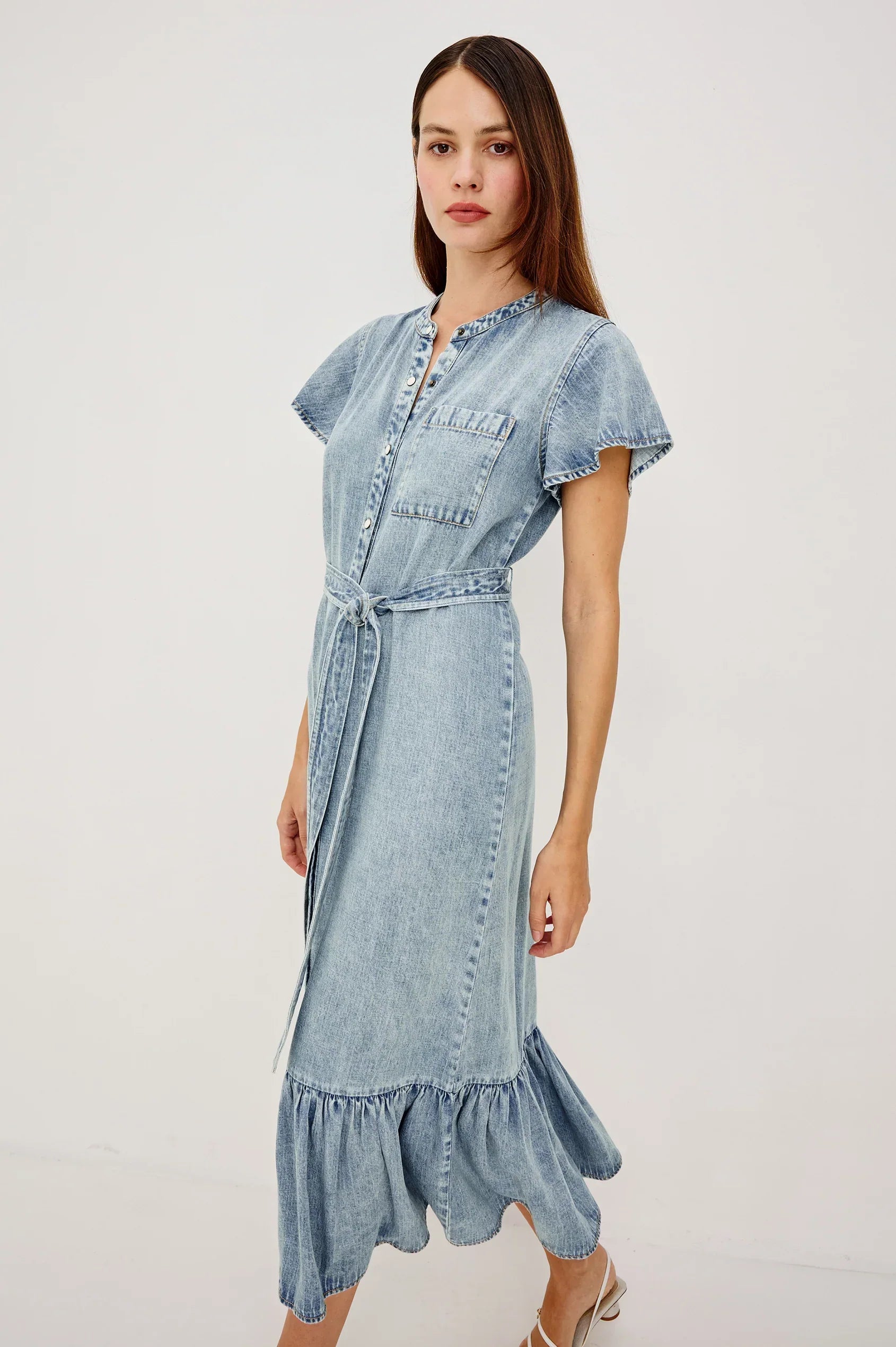 Rails Kahlo Dress in Faded Indigo