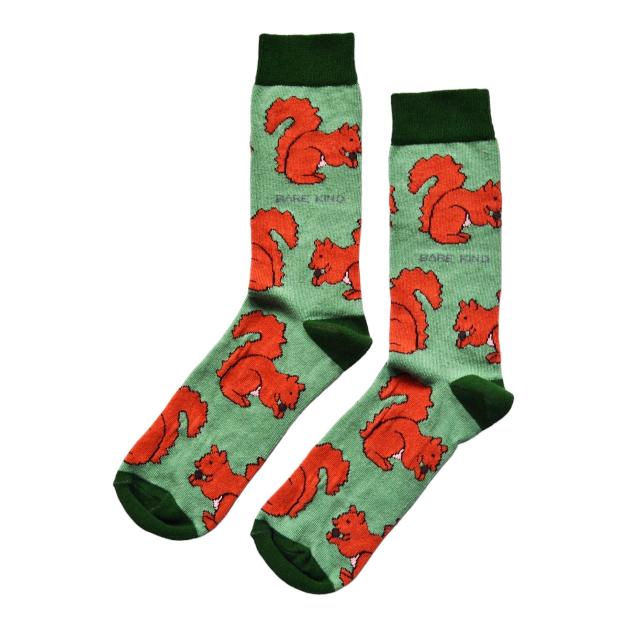 Bare Kind Save the Red Squirrel Bamboo Socks
