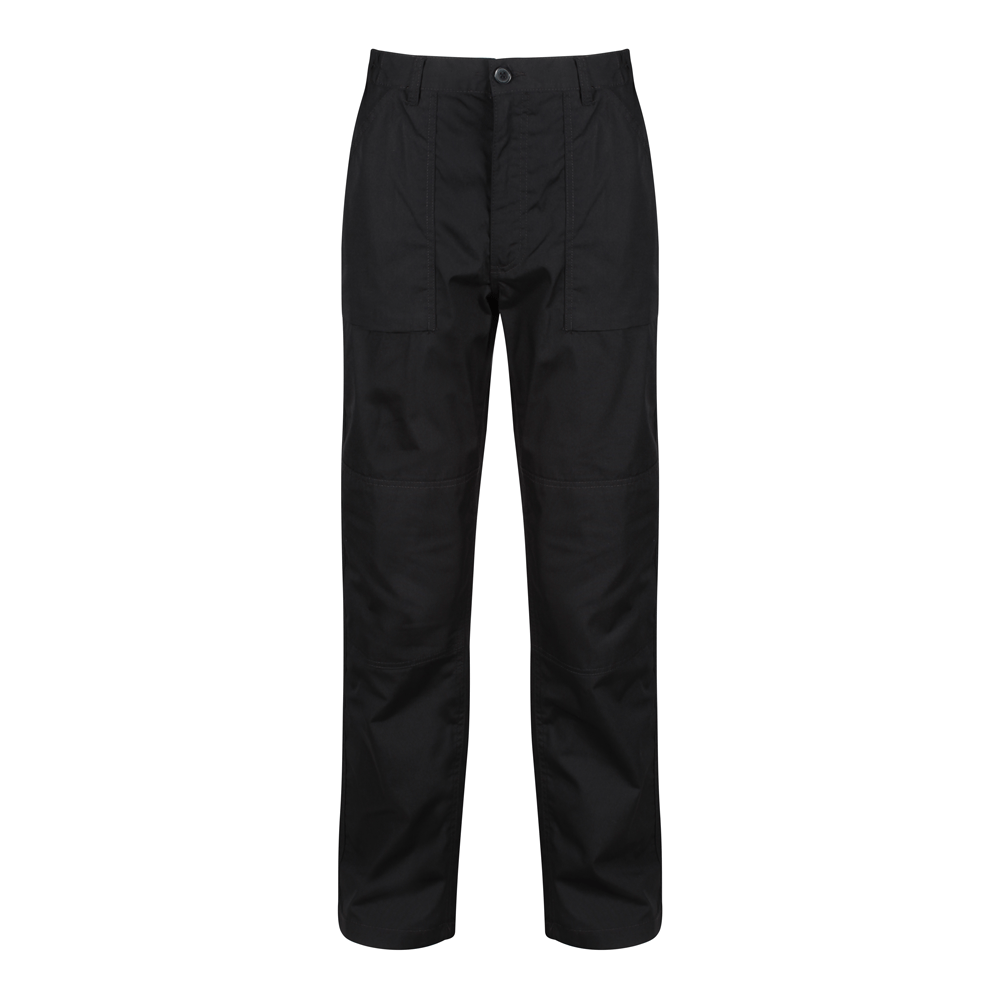 Regatta TRJ330 Water-Repellent Multi-Pocket Action Trousers Black / 32" Waist / Regular Leg (31")
